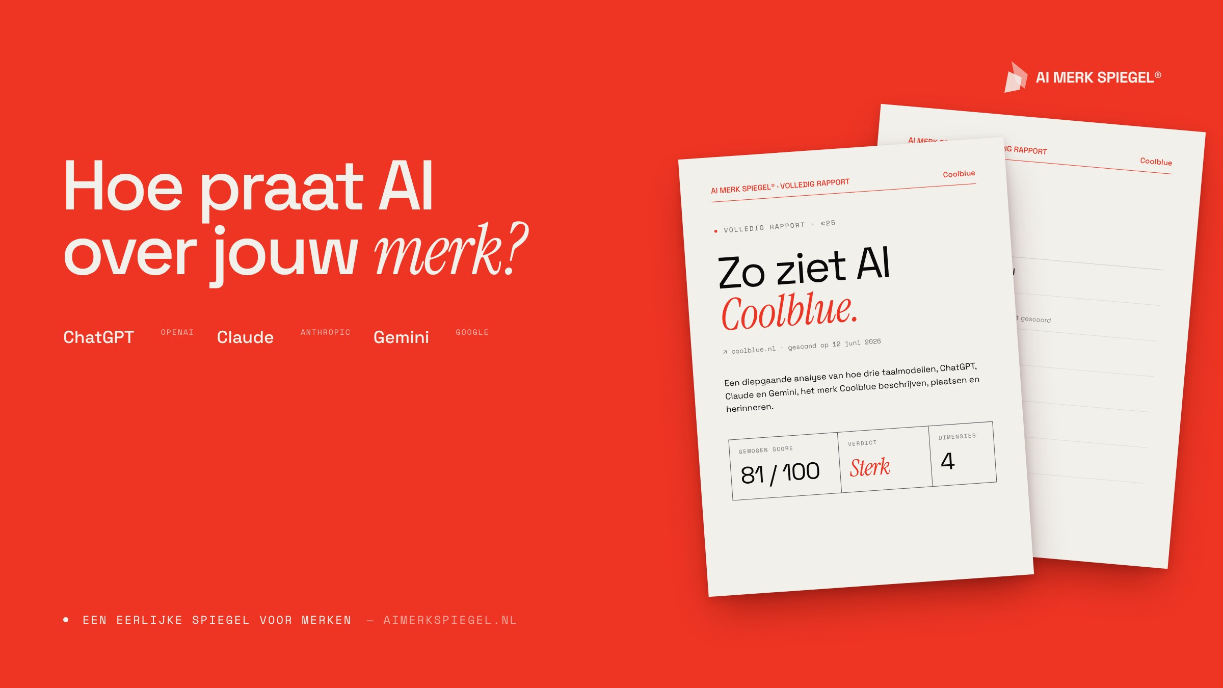 AI Merk Spiegel: Hoe ziet AI jouw merk?